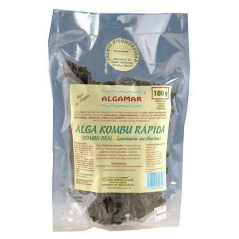 Comprar online ALGA KOMBU RAPIDA KOMBU REAL 100gr de ALGAMAR. Imagen 1