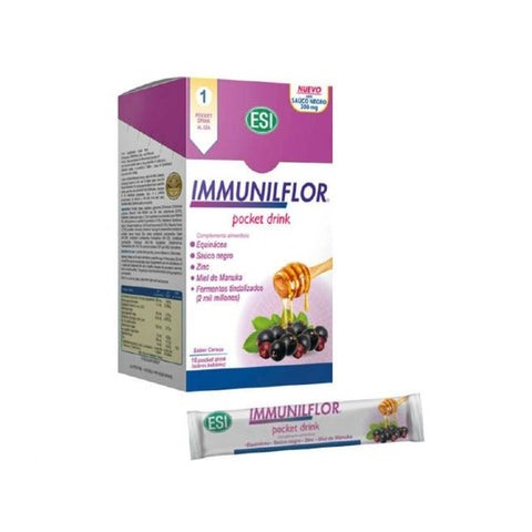 Comprar online IMMUNILFLOR POCKET DRINK 16 SOBRES de TREPATDIET. Imagen 1