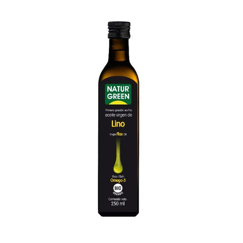 Comprar online ACEITE LINO BIO ORGANIC 250 ml de NATURGREEN. Imagen 1